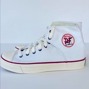 PF Flyer "Bob Cousy" White Hi Top Sneaker 9.5/11